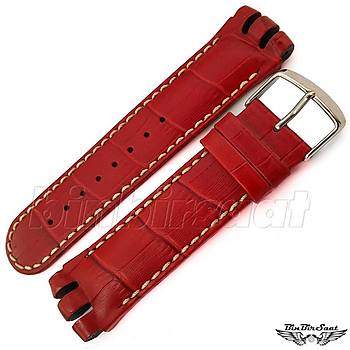 SWC21M-S8  SWATCH UYUMLU 21MM Bandco Buffalo Hakiki Deri Saat Kordonu Swatch Irony Nabab & Irony Scuba