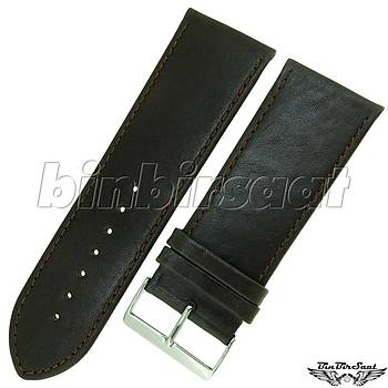 BANDCO BUFFALO Hakiki Deri 28mm A Kalite Saat Kordonu BND2826M-1C  2 Renk Seenek