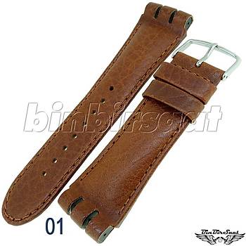 BANDCO SWC24L SWATCH IRONY CHRONOGRAPH UYUMLU 23-24MM Hakiki Deri Saat Kordonu 7 Renk Seenekli