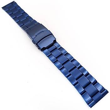 elik Mat-Parlak Saat Kordonu Mavi 20-22-24mm ZR2024-Z1M