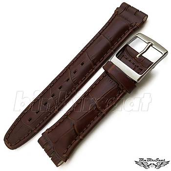 BANDCO SWATCH UYUMLU 19MM Hakiki Deri Saat Kordonu BANDCO19M-4
