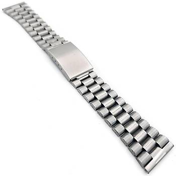 Bkme elik Mat-Parlak Saat Kordonu 20-22mm ZR2022-Z5