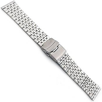 Paslanmaz elik Parlak Saat Kordonu 18-20-22mm ZR1822-Z3