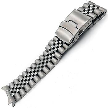 Seiko Scuba Diver's 7S26-0020 - Jubilee Uyumlu 22mm elik Saat Kordonu SK22M-1 Kavisli A Kalite