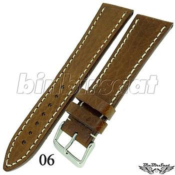 BANDCO BUFFALO Hakiki Deri 24mm A Kalite Saat Kordonu 8 Renk Seenek BND2420-1