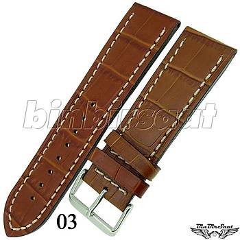 BANDCO BUFFALO Hakiki Deri 24mm A Kalite Saat Kordonu BND2422M-1C  5 Renk Seenekli