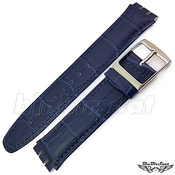 SWATCH UYUMLU BANDCO 17MM Hakiki Deri Saat Kay BANDCO 17M-12