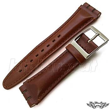 BANDCO SWATCH UYUMLU 19MM Hakiki Deri Saat Kordonu BANDCO19M-18