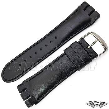 BANDCO SWC24L-4 SWATCH IRONY CHRONOGRAPH UYUMLU 24MM Hakiki Deri Saat Kordonu 