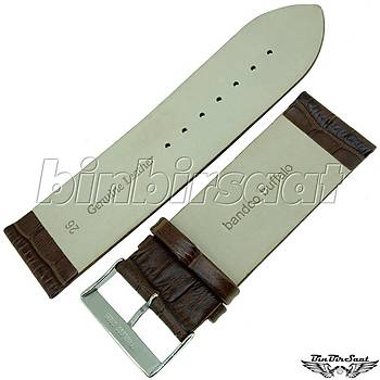 BANDCO BUFFALO Hakiki Deri 26mm A Kalite Saat Kordonu 2 Renk Seenek BND2626M-1A