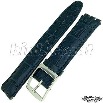 BANDCO SWC17M-1 SWATCH UYUMLU 17MM Hakiki Deri Saat Kordonu 4 Renk Seenekli