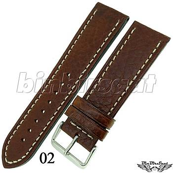 BANDCO BUFFALO Hakiki Deri 24mm A Kalite Saat Kordonu BND2422M-1C  5 Renk Seenekli