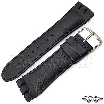 BANDCO SWC24L-10 SWATCH IRONY CHRONOGRAPH UYUMLU 24MM Hakiki Deri Saat Kordonu 