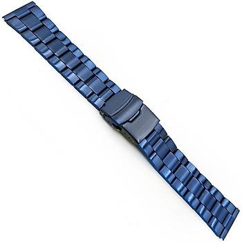 elik Mat-Parlak Saat Kordonu Mavi 20-22-24mm ZR2024-Z1M