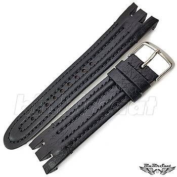 BANDCO SWC22M-B1 SWATCH UYUMLU 22MM Hakiki Deri Saat Kordonu YRS ile uyumlu