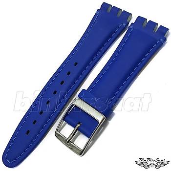 Swatch Uyumlu 19mm A Kalite Sentetik Deri Saat Kay 3 Renk Seenekli