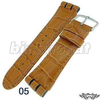 BANDCO SWC24L SWATCH IRONY CHRONOGRAPH UYUMLU 23-24MM Hakiki Deri Saat Kordonu 7 Renk Seenekli