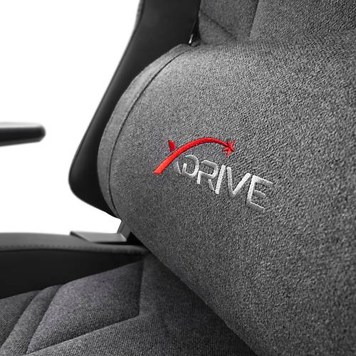 xDrive Frtna Masajl Ayak Uzatmal Profesyonel Oyuncu Koltuu Kuma Gri/Siyah