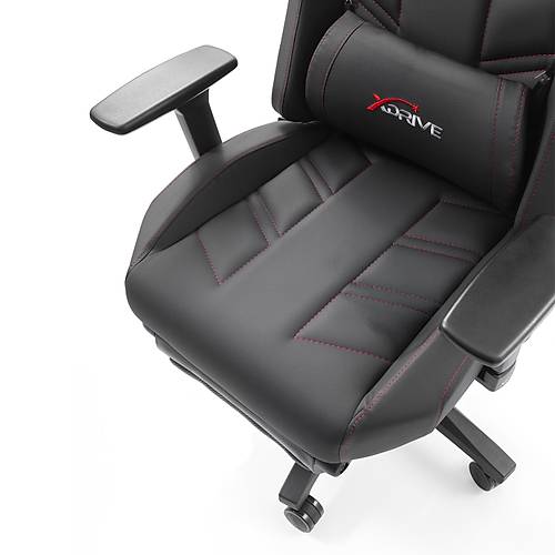 xDrive F�rt�na Ayak Uzatmal� Profesyonel Oyuncu Koltu�u Siyah/Siyah
