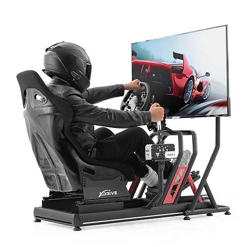 xDrive RGB Alminyum Yar Simlatr Kokpiti ve F1 Koltuu BS02