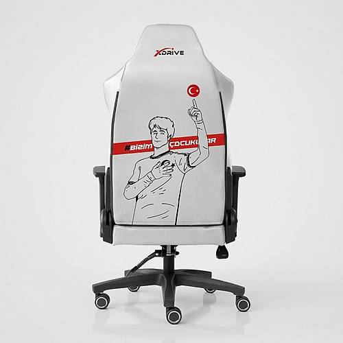 xDrive Anka Sport Oyuncu Koltu�u Beyaz/K�rm�z� TFF 1923