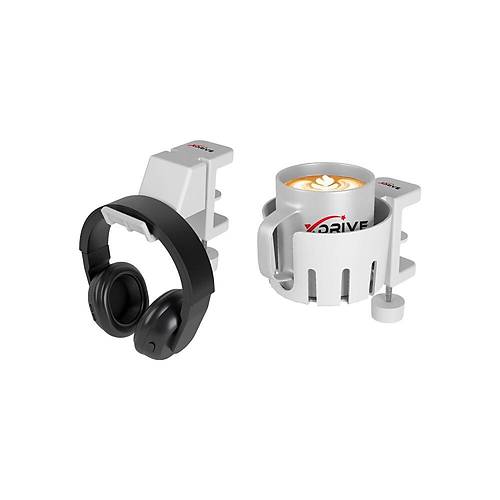 xDrive Premium Bardak Tutucu ve Kulakl�k Ask� Seti/Beyaz