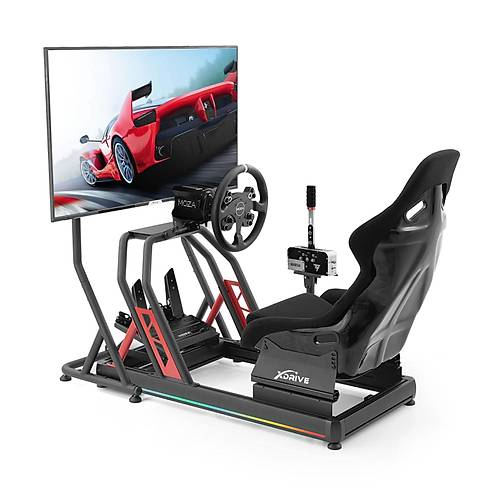 xDrive RGB Alminyum Yar Simlatr Kokpiti ve F1 Koltuu BS02