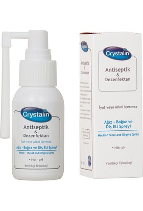 CRYSTALIN AGIZ BOGAZ DIS ETI SPREY 50 ML