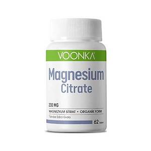 Voonka Magnesium Citrate 62 Kaps�l Magnezyum Takviyesi