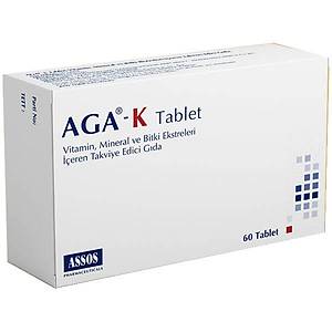 AGA-K Takviye Edici G�da 60 Tablet