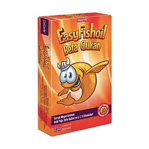 EasyFishoil Beta Glukan �i�nenebilir 30 Jel Form Bal�k Ya��