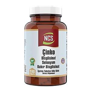 Ncs �inko Bisglisinat Selenyum Bak�r Bisglisinat 180 Tablet