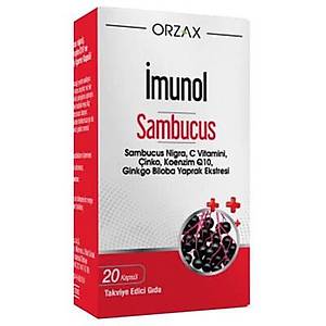 Orzax Ocean �munol Sambucus 20 Kaps�l C Vitamini i�eren G�da Takviyesi