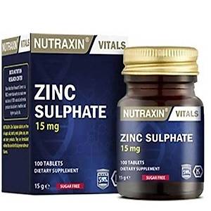 Nutraxin Zinc Sulphate 15 mg 100 Tablet �inko Takviyesi