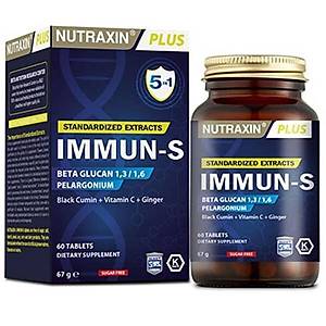 Nutraxin Immun-S 60 Kaps�l Beta Glukan Takviyesi