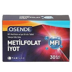 Osende MF� Metilfolat �yot i�eren 30 Dil Alt� Tablet