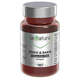 VeNatura �inko - Bak�r Takviye Edici G�da 60 Kaps�l
