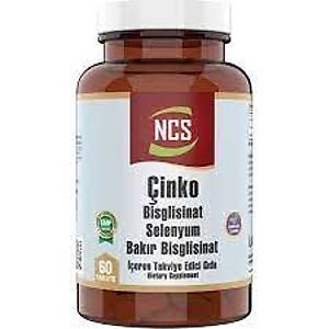 Ncs �inko Bisglisinat & Bak�r Selenium 60 Tablet ZinC