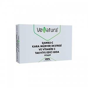 Venatura Sambu-C Kara M�rver Ekstresi ve Vitamin C Takviye Edici G�da 20 Kaps�l