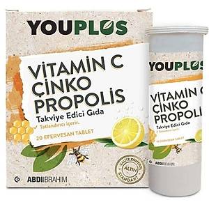 Youplus Vitamin C �inko Propolis 20 Efervesan Tablet