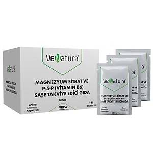 VeNatura Magnezyum Sitrat P-5-P Vitamin B6 60 Sa�e