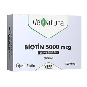 VeNatura Biotin 5000 mcg Takviye Edici G�da 30 Tablet