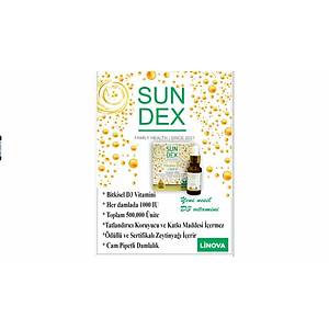 SUNDEX D3 VITAMINI 1000 IU DAMLA 20 ML.