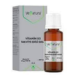 VeNatura Vitamin D3 Takviye Edici G�da 20 ml Damla