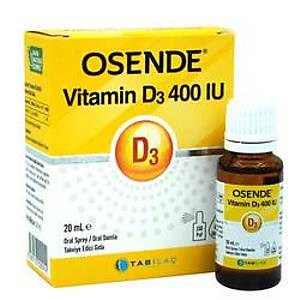 Osende Vitamin D3 400 IU Damla Sprey 20 ml