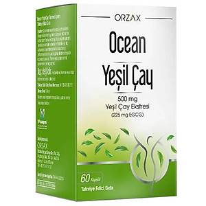 Orzax Ocean Green Tea 500 ML Ye�il �ay Ekstresi 60 Kaps�l