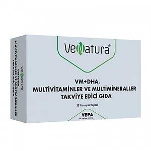 VeNatura VM+DHA Multivitaminler ve Multimineraller Takviye Edici G�da 30 Yumu�ak Kaps�l