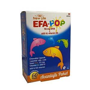 New Life Efa-Pop Omega 3 60 Kaps�l Bal�k Ya��