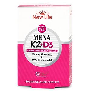 New Life Mena K2+D3 Takviye Edici G�da 30 Kaps�l