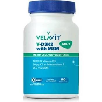VELAV�T V-D3K2 with MSM 60 TABLET